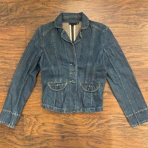 THE LIMITED, fitted jeans jacket size S